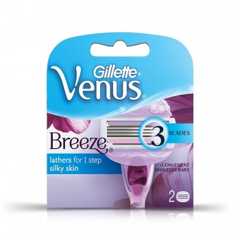 Gillette Venus Breeze Razor Blades (Cartridge), 8 Blades